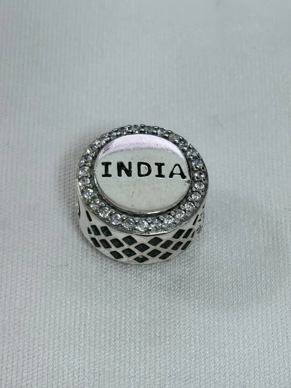Pandora Indiana Flag Bead Charm Exclusive Travel Pendant, S925 Silver Jewelry